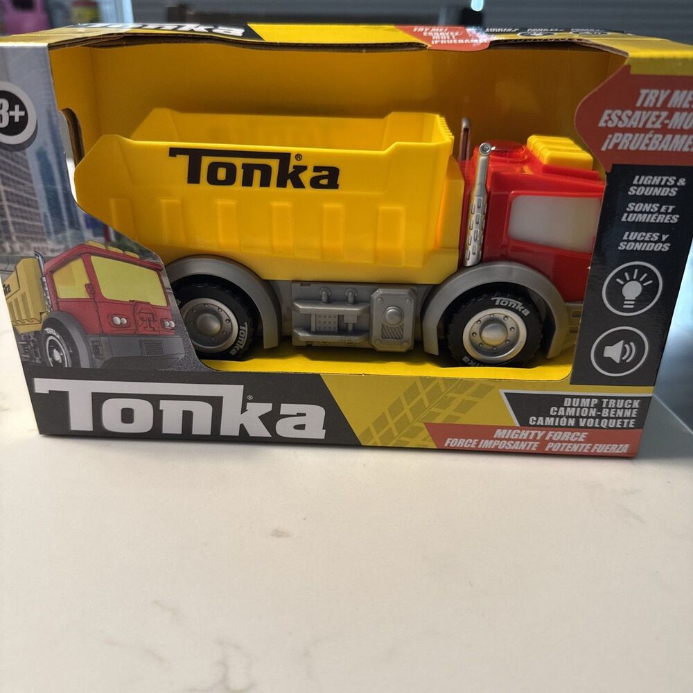 Tonka Mighty Force Plastic Dump Truck Lights Noise NIB Tested